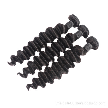 cuticle aligned unprocessed mink brazilian human hair loose deep wave bundles wholesale virgin human hair
